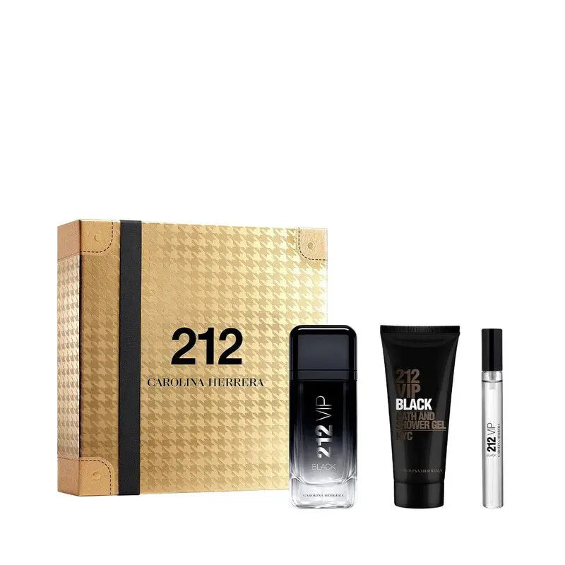 212 Vip Black By Carolina Herrera For Men 3Pcs Set EDP Spray