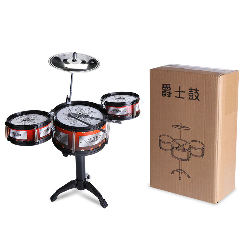 Kids' Toy Drum Set, Realistic Jazz Drum Instrument