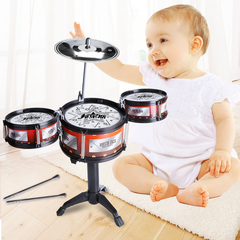 Kids' Toy Drum Set, Realistic Jazz Drum Instrument