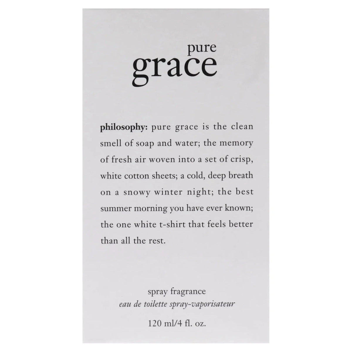 Pure Grace By Philosophy For Women 4.0oz EDT Spray